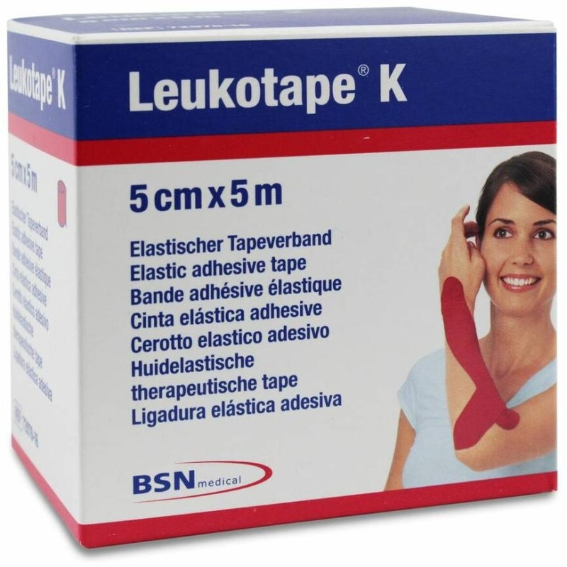 K Cinta Autoadhesiva Elástica 5 cm X 5 M, 1 Ud - Leukotape