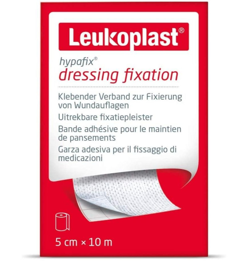 Hypafix - Gasa Adhesiva para Fijacion de Apositos (1 Unidad 10 M X 5 Cm) - Sin Marca