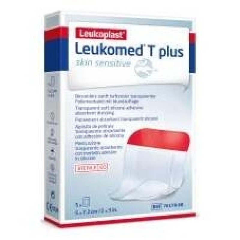 T Plus Skin Sensitive 5x7_2cm 5 Uds - Leukomed