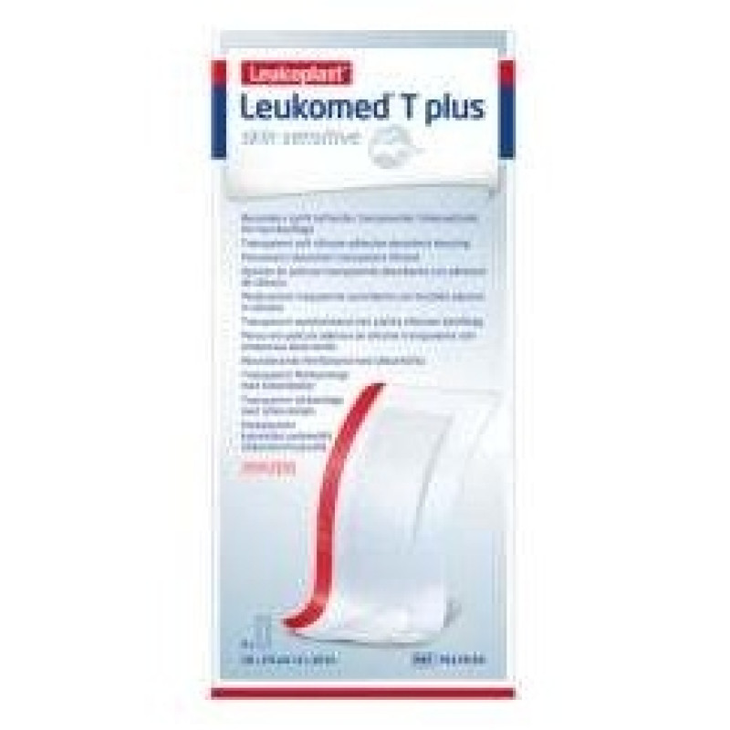 T Plus Piel Sensible 10 X 25 Cm, 5 Unidades - Leukomed