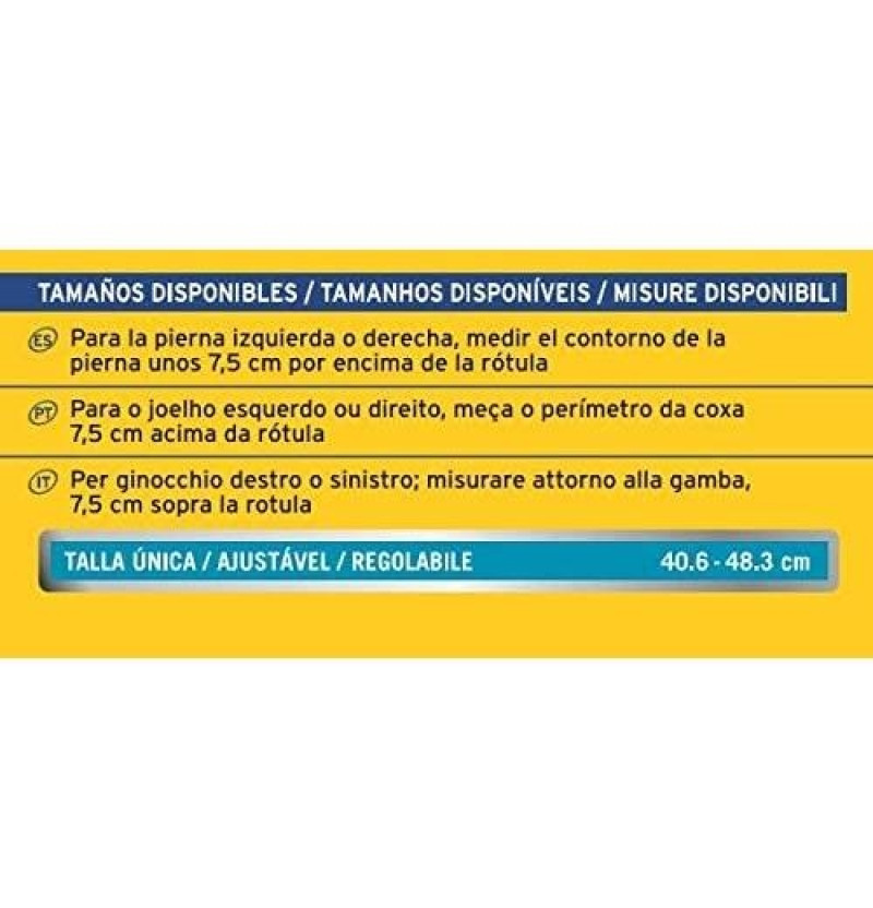 Rodillera Futuro Sport Reforzada, 40,6 - 48,3 Cm. - 3m - Sin Marca