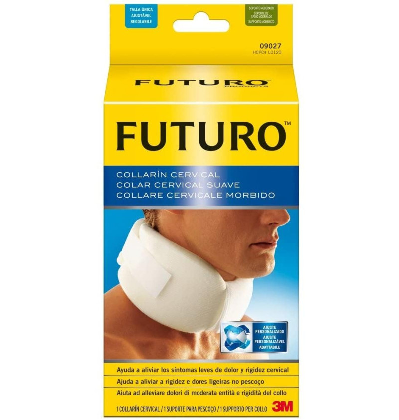 Collarín Cervical Futuro Ajustable, 27.9 X 50.8 Cm. - 3m - Sin Marca