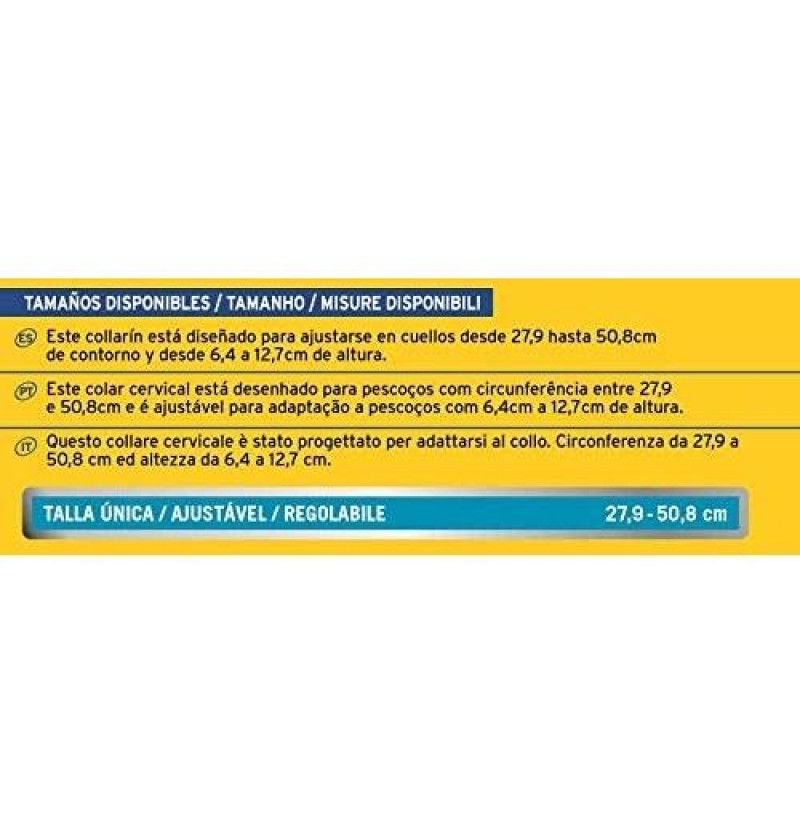 Collarín Cervical Futuro Ajustable, 27.9 X 50.8 Cm. - 3m - Sin Marca