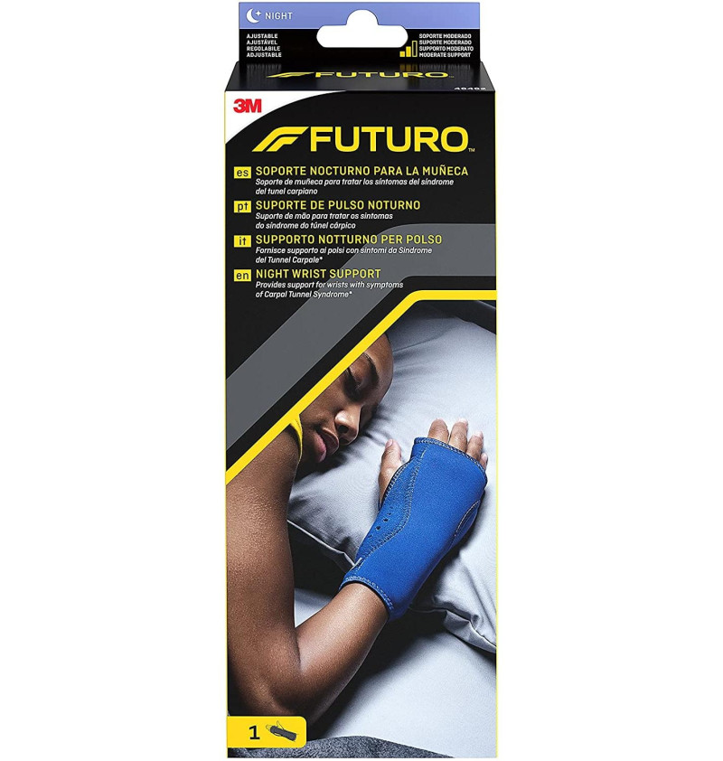 Muñequera Ferula Futuro Soporte Nocturno, 1 Ud, Talla Única. - 3m - Sin Marca