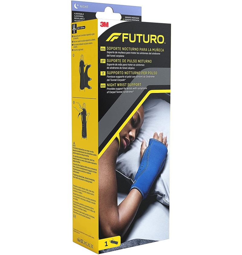 Muñequera Ferula Futuro Soporte Nocturno, 1 Ud, Talla Única. - 3m - Sin Marca