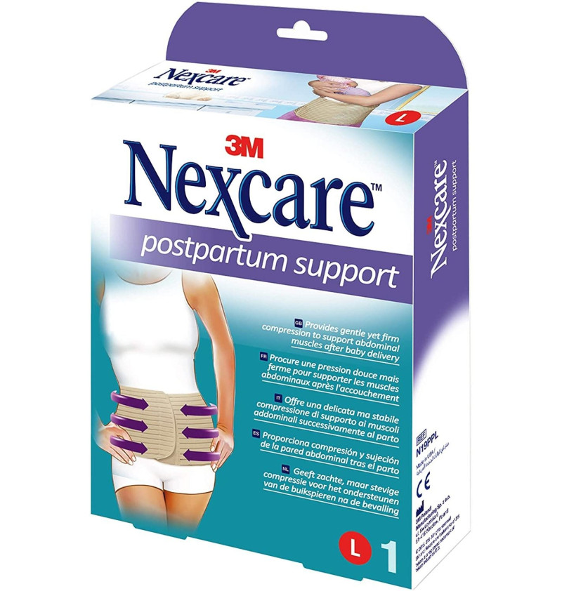 Faja Post Parto Nexcare, 00 - 120 Cm, Talla Grande. - 3m - Sin Marca