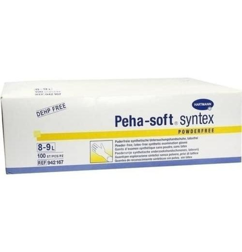 Guantes de Vinilo - Peha - Soft Syntex (100 Unidades Talla Grande) - Laboratorios Hartmann