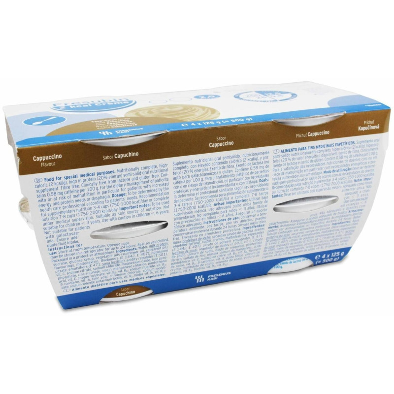2 Kcal Crema Capuchino, 4 X 125 g - Fresubin