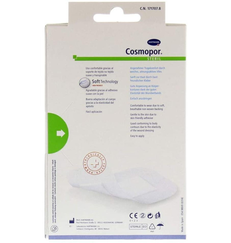 Cosmopor Steril - Aposito Esteril (5 Unidades 10 Cm X 6 Cm)