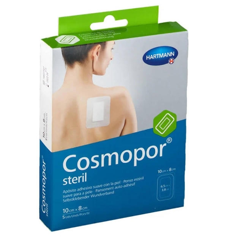 Cosmopor Steril - Aposito Esteril (5 Unidades 10 Cm X 8 Cm)