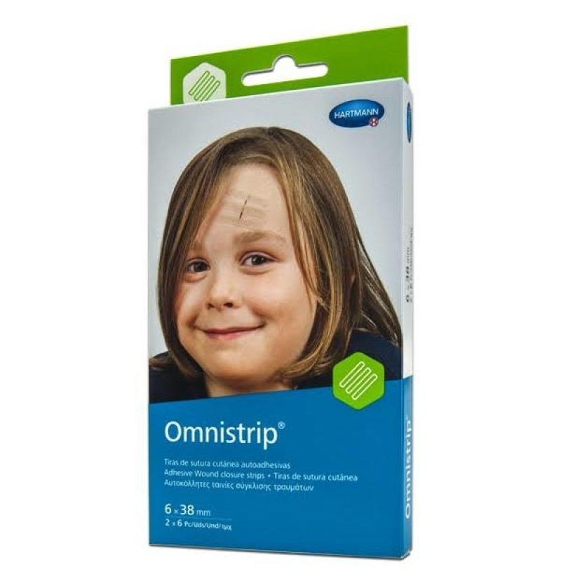 Omnistrip - Sutura Cutanea Esteril (6 mm X 38 mm 2u) - Laboratorios Hartmann