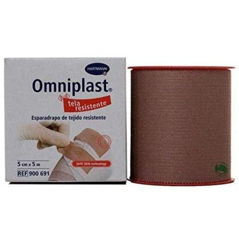 Esparadrapo Hipoalergico - Omniplast Tejido Resistente (1 Unidad 5 M X 5 Cm)