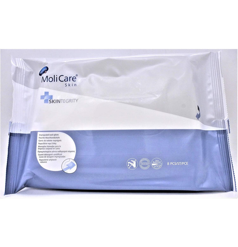 Menalind Professional Manopla Humeda Enjabonada (8 Manoplas)