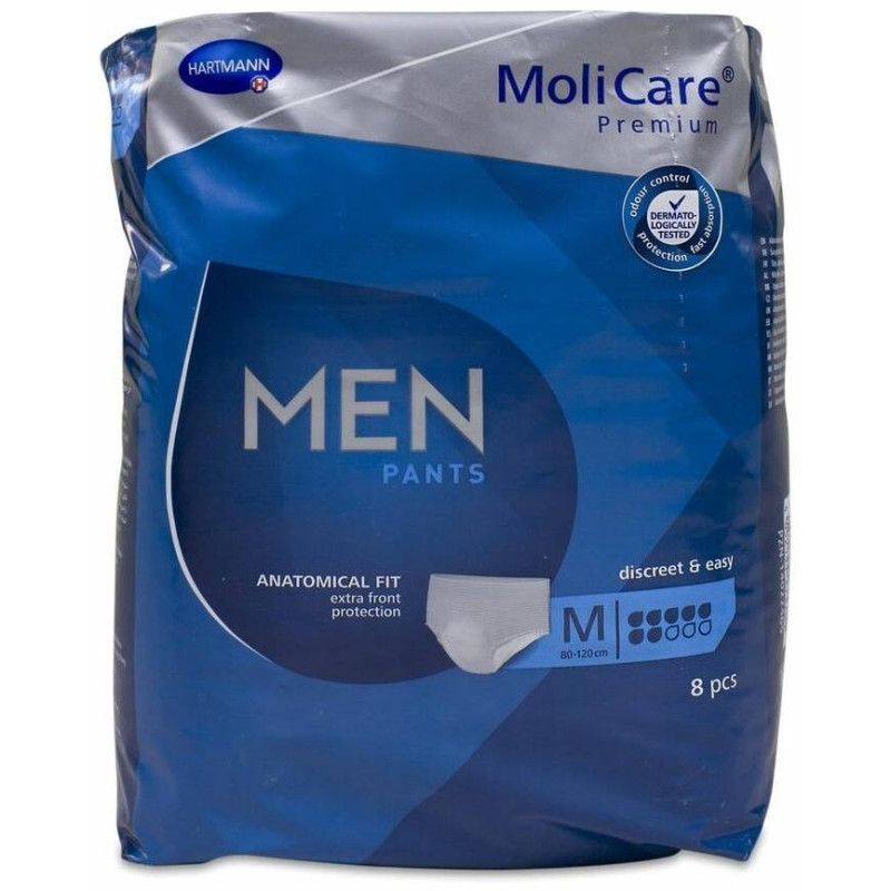 Premium Men Braga Incontinencia 7 Gotas Talla M, 7 Uds - Molicare