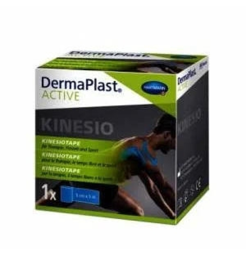 Cinta Kinesiologica - Dermaplast Active (1 Unidad 5 M X 5 Cm Color Azul)
