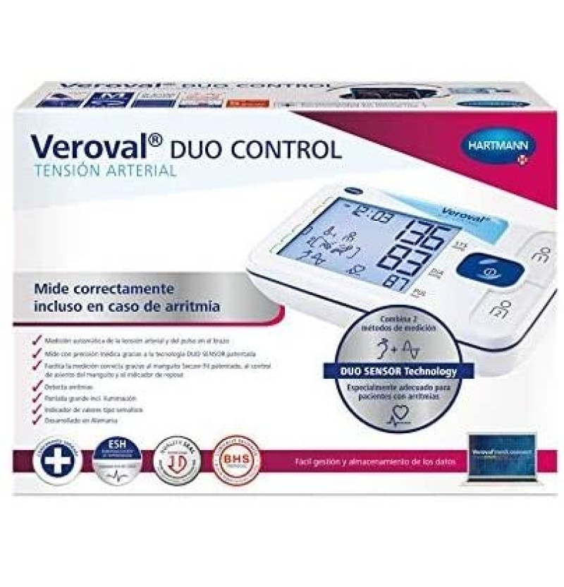 Tensiometro Automatico de Brazo - Veroval Duo Control (talla Grande 1 U) - Laboratorios Hartmann
