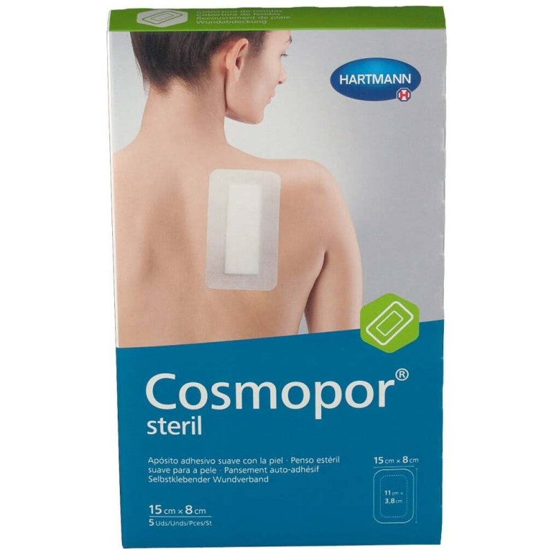 Silicone Aposito Esteril 15cmx8cm 5uds - Cosmopor