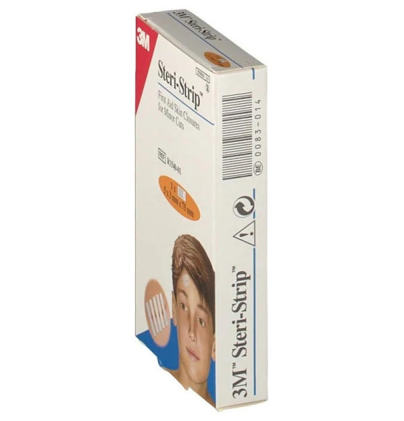 Nexcare Steri Strip Sutura Cutánea Estéril, 75 mm X 3 Mm, 5 Tiras. - 3m - Sin Marca