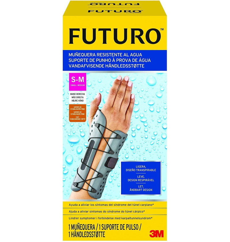 Muñequera Resistente al Agua Futuro Mano Derecha, Talla S. - 3m - Sin Marca