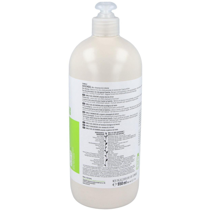 Sante Gel Ducha Family Piña y Limon Bio 950ml - Sante Naturkosmetik