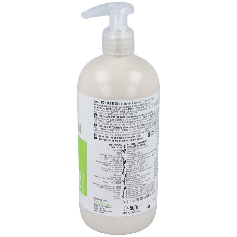 Locion Corporal Family Piña - Limon 500ml - Sante Naturkosmetik