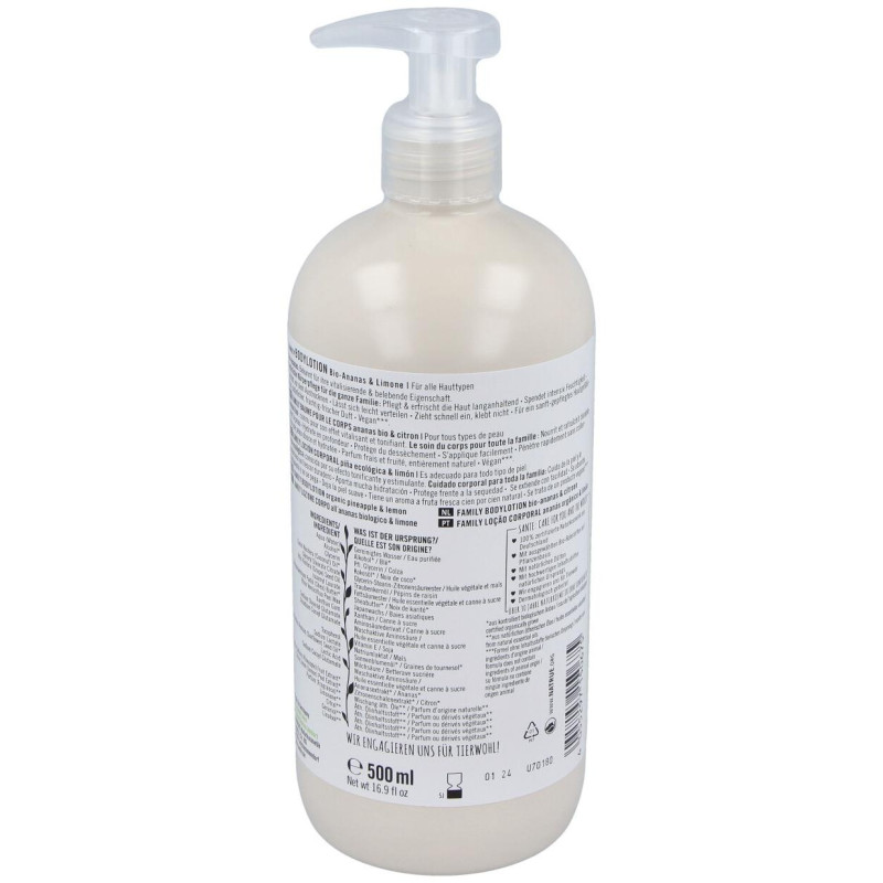 Locion Corporal Family Piña - Limon 500ml - Sante Naturkosmetik