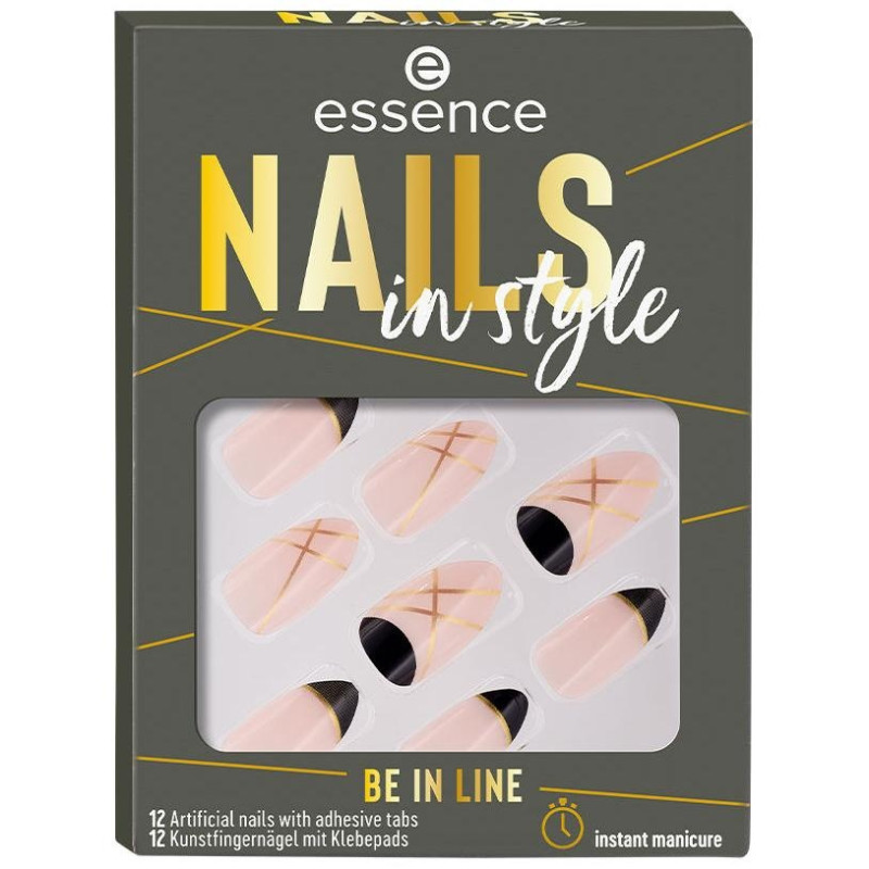 Nails In Style Faux Ongles Be In Line 12uds - Essence