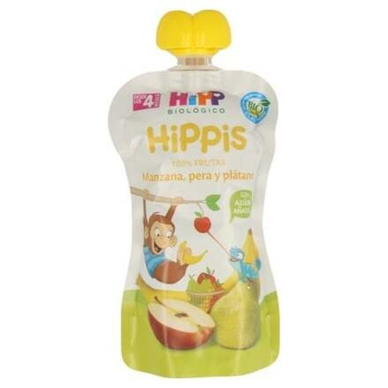 Pouches de Manzana Pera y Platano Bebibles 100gr - Hipp