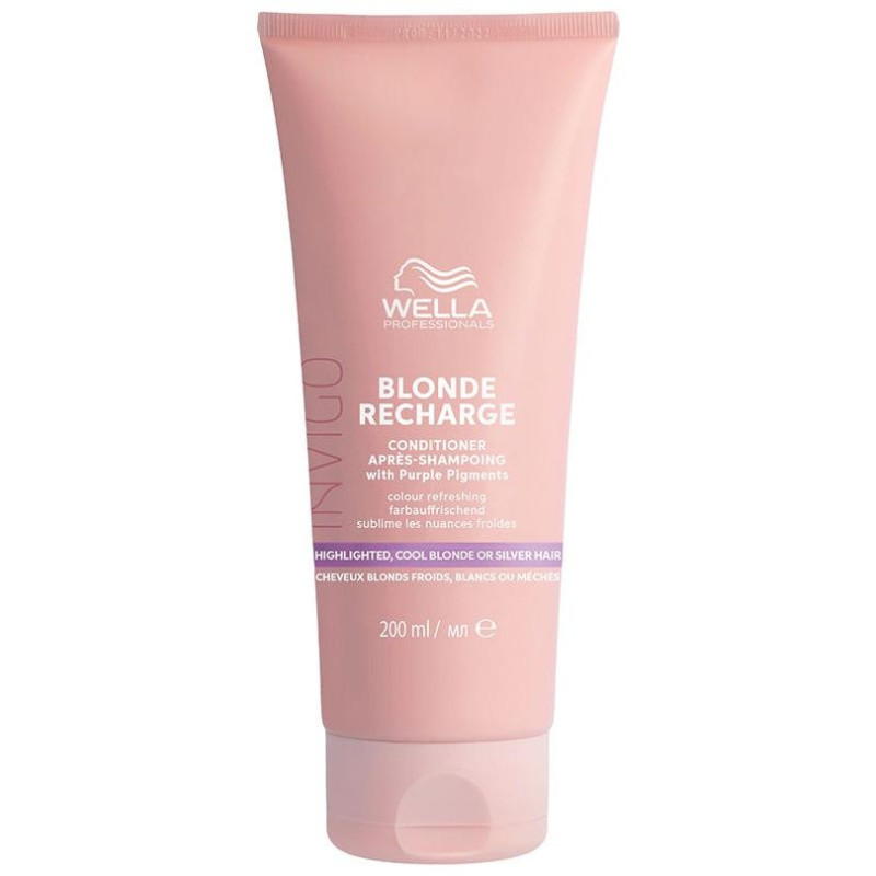Invigo Blonde Recharge Conditioner Highlighted Cool Blonde Or Silver Hair 200 Ml