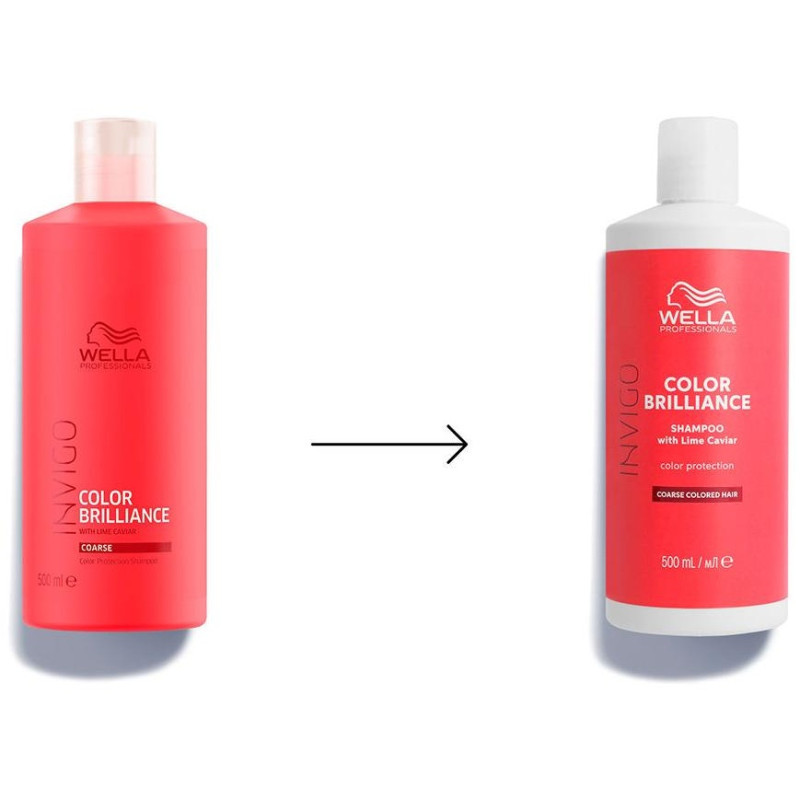 Color Brilliance Shampoo Coarse Hair 500 ml - Invigo
