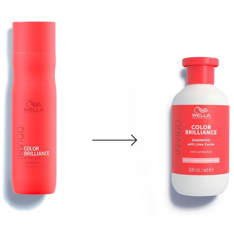 Color Brilliance Shampoo Fine To Medium Colored Hair 300 ml - Invigo