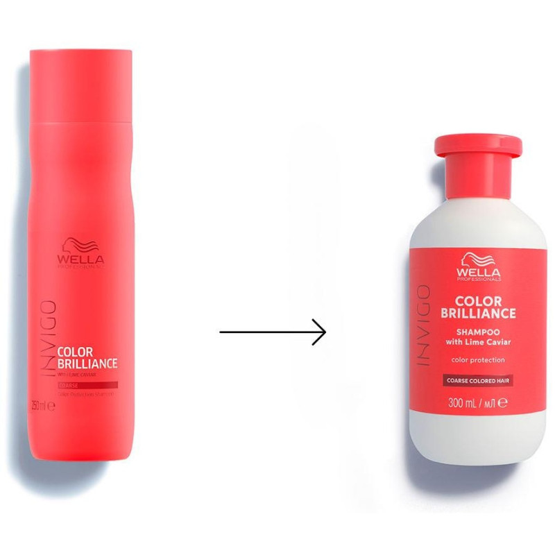Color Brilliance Shampoo Coarse Colored Hair 300 ml - Invigo