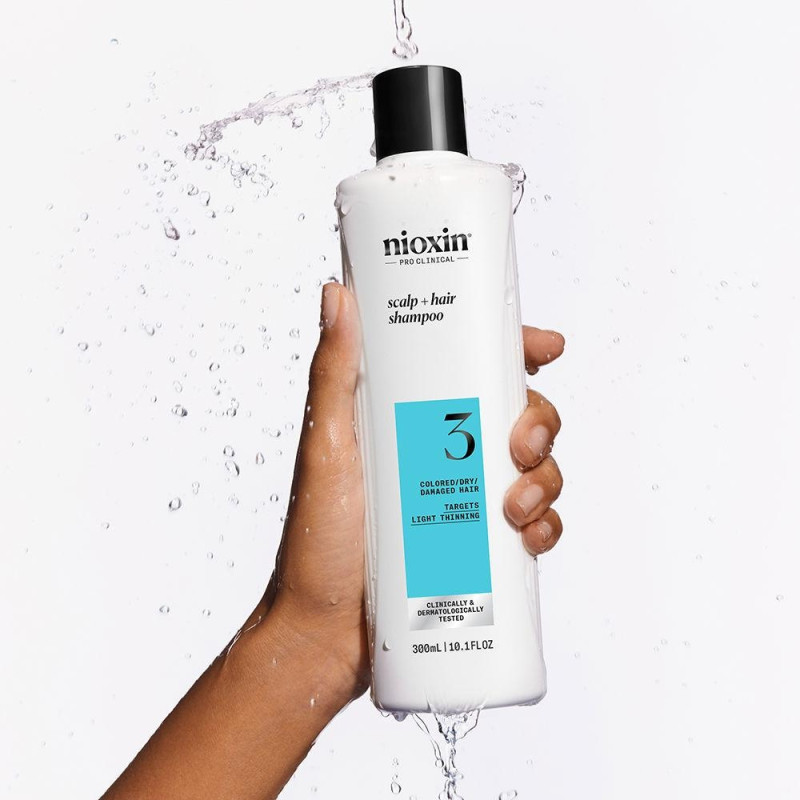 Sistema 3 - Champú - Cabello Teñido y Dañado con Debilitamiento Leve 300 ml - Nioxin
