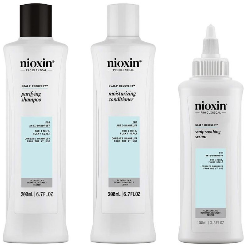 Scalp Recovery - Kit Anticaspa - Cuero Cabelludo Descamado y con Picor 3 u - Nioxin