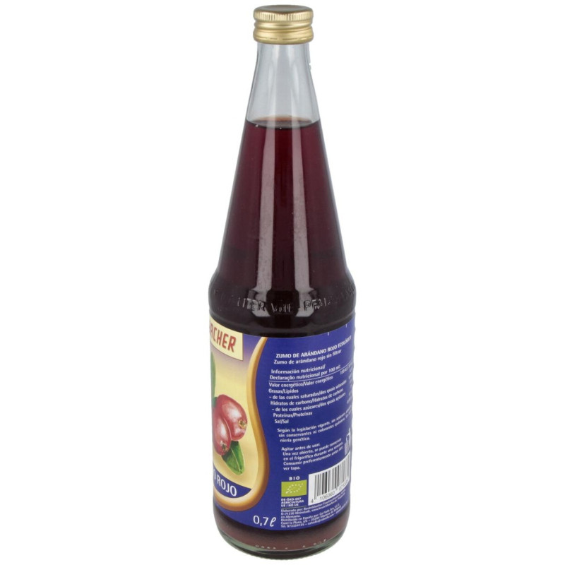 Zumo de Arandanos Rojos Antioxidante 700ml. Eco - Beutelsbacher