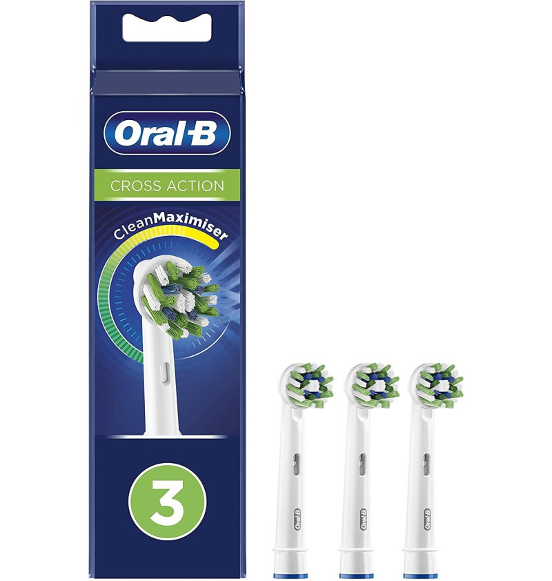 Cepillo Dental Electrico Recambio - Oral - B Cross Action Eb50rb (3 Cabezales) - Procter&gamble España S.a