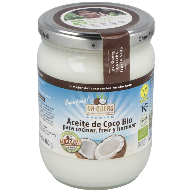 Aceite de Coco Premium para Cocinar 500ml. Bio 2 - Dr. Goerg