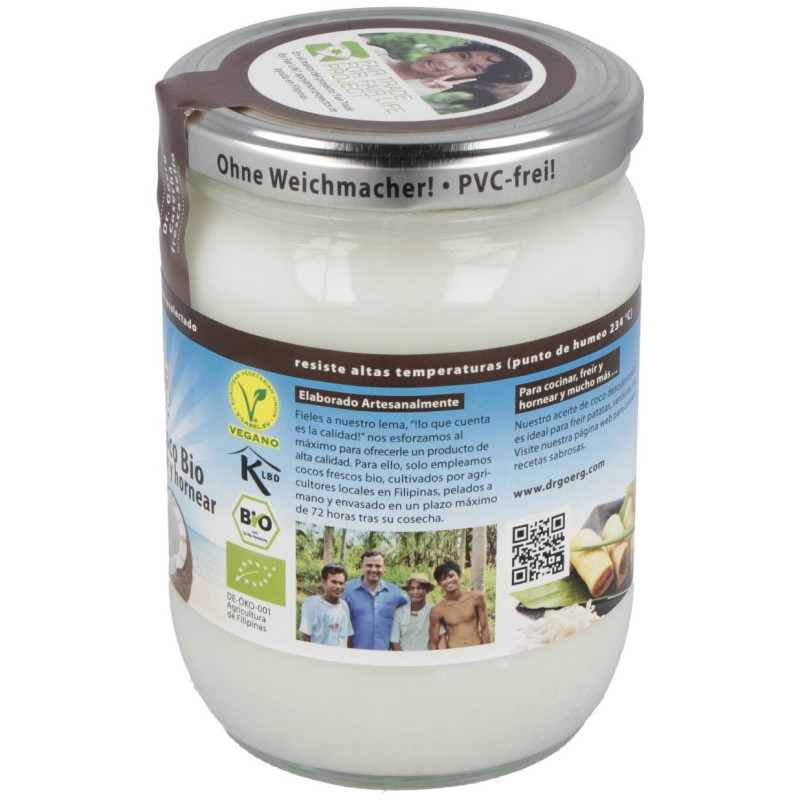 Aceite de Coco Premium para Cocinar 500ml. Bio 2 - Dr. Goerg