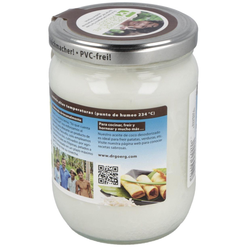 Aceite de Coco Premium para Cocinar 500ml. Bio 2 - Dr. Goerg