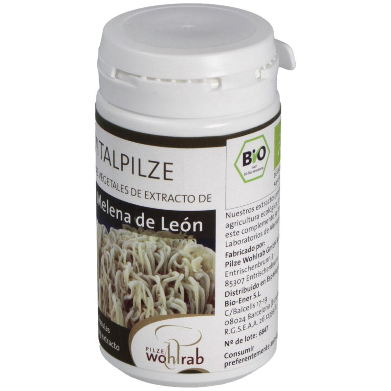 Pilze Wolhrab Melena De León Hericium Bio 60Caps