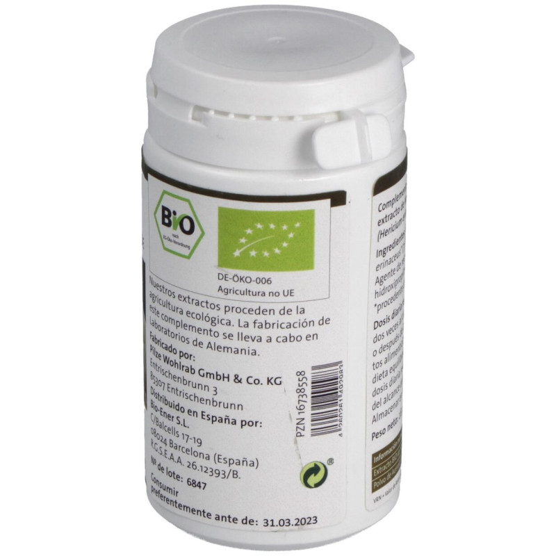 Pilze Wolhrab Melena De León Hericium Bio 60Caps