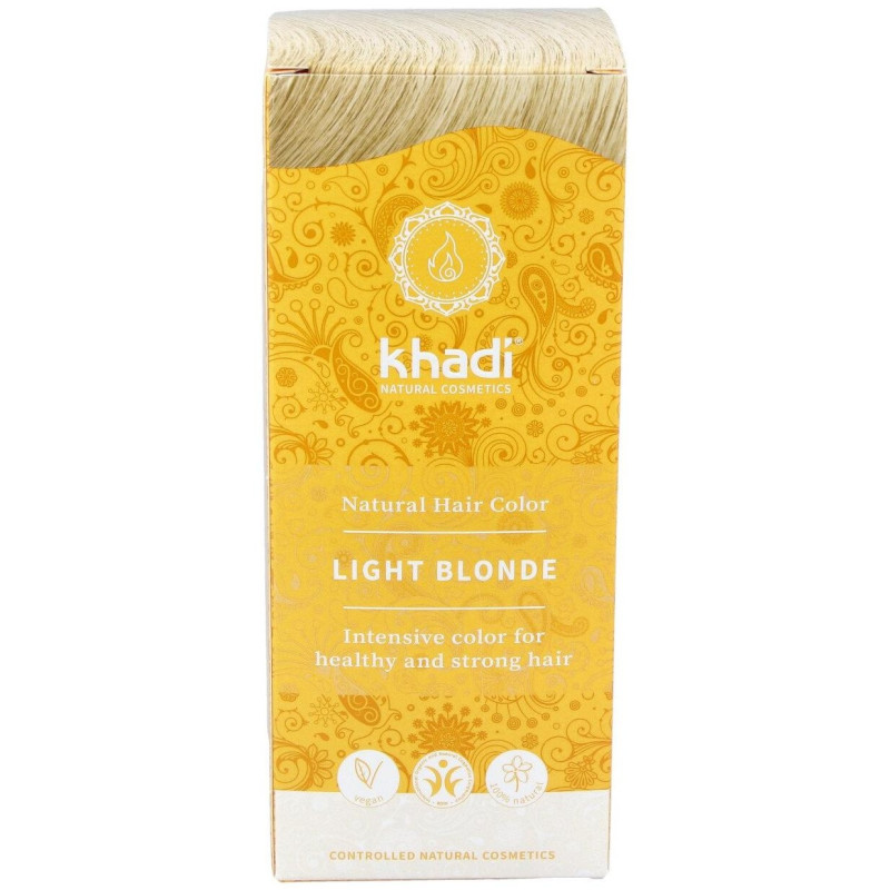 Tinte Rubio Claro 100% Vegetal 100g - Khadi