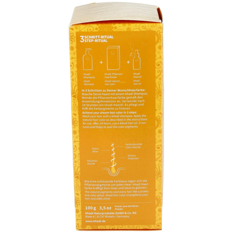 Tinte Rubio Claro 100% Vegetal 100g - Khadi
