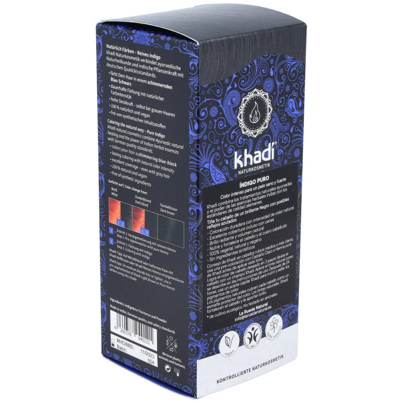 Tinte Indigo Natural Polvo 100g - Khadi