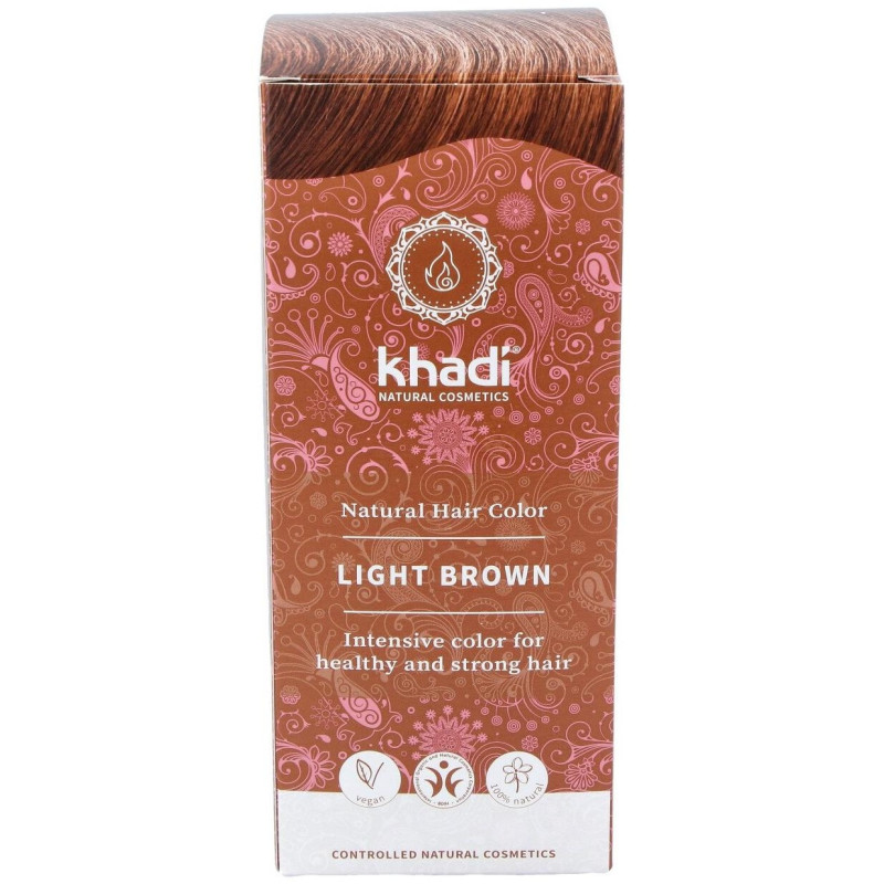 Tinte Castaño Claro 100% Veget 100g - Khadi