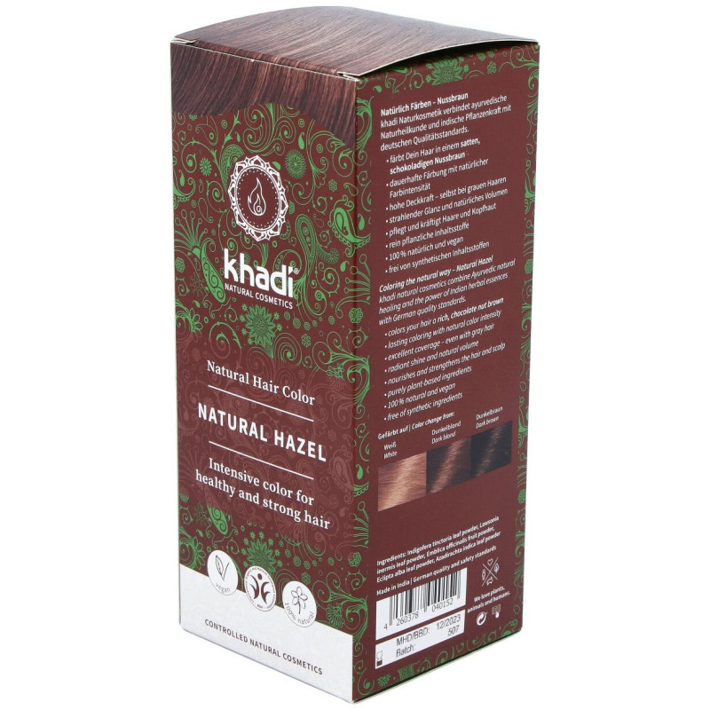 Tinte Herbal Color Castaño Avellana 100gr - Khadi