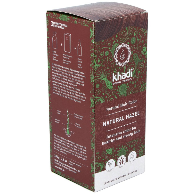 Tinte Herbal Color Castaño Avellana 100gr - Khadi