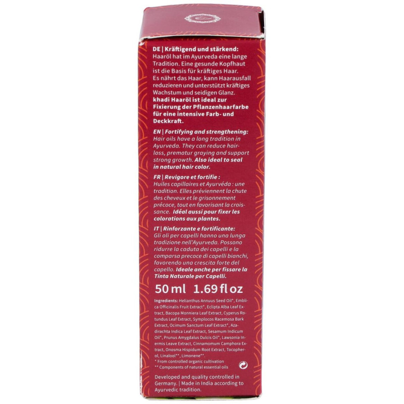Amla Aceite Fortalecedor Capilar Brillo 50ml - Khadi
