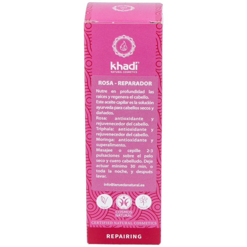Aceite Capilar Rosa Reparador Cabello Dañado 50Ml.