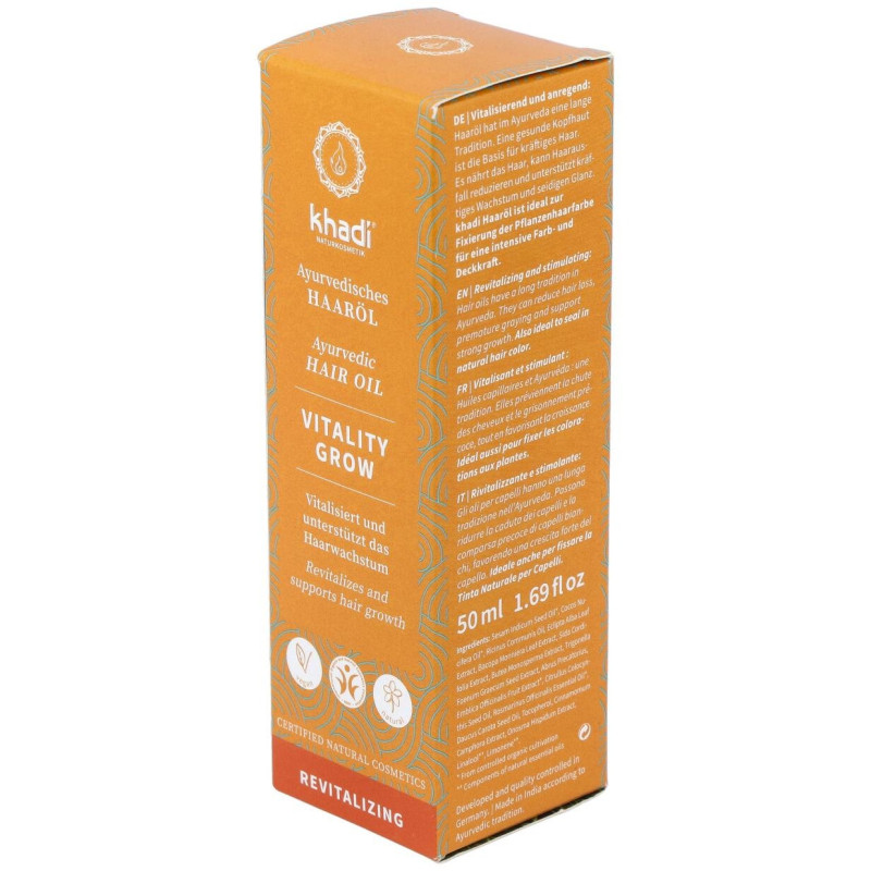 Aceite Capilar Vitalidad Crecimiento Anticaida 50m - Khadi